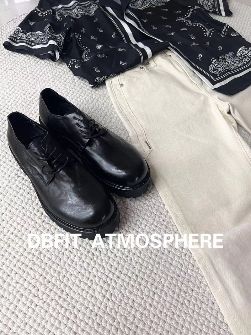 Horse Skin Washed Casual Odlight Distressed Micro Pleated Shoes For Four Seasons_voghion.com