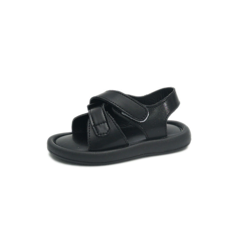 2024 Sandali versatili per bambini semplici alla moda da spiaggia della nuova ragazza estiva 2024 Scarpe singole di marca alla moda con suola morbida_voghion.com