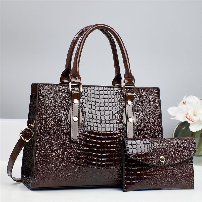 Women's Handbag Commuter Single Shoulder Hand Crossbody Bag Premium Touch 2-piece Handbag Set_voghion.com