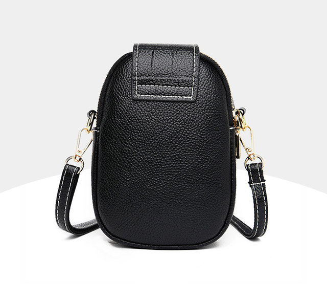 Borse a tracolla in morbida pelle per donna Borsa a tracolla con nappe tinta unita di alta qualità Borse a tracolla per cellulare retrò_voghion.com
