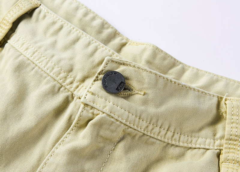 Pantalon cargo en coton à poches pour hommes, pantalon décontracté ample grande taille_voghion.com
