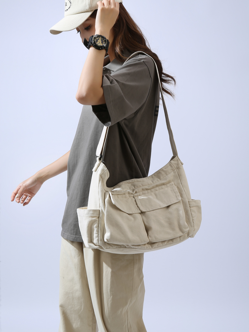 2024 Borsa da ragazza in tela Borse a tracolla per adolescenti Borse a tracolla da donna per adolescenti Borsa casual da donna Borsa a tracolla per adolescenti_voghion.com