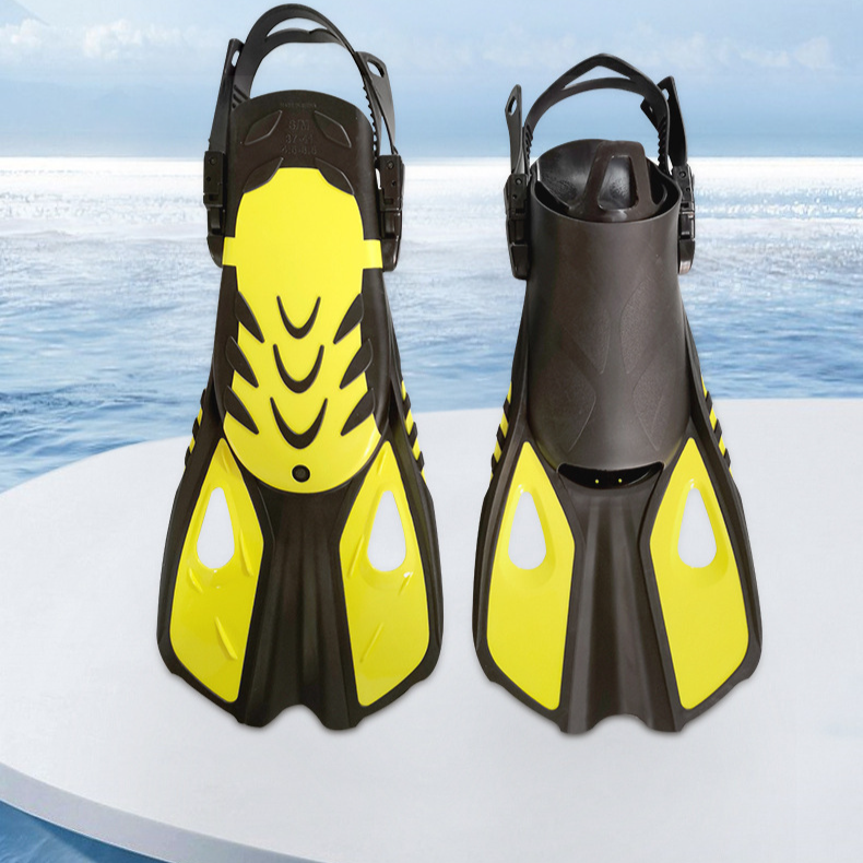 Nuove pinne per immersione professionali in silicone regolabili per il nuoto, addestramento per immersioni professionali, attrezzatura per lo snorkeling, fornitura di specchi incrociati_voghion.com