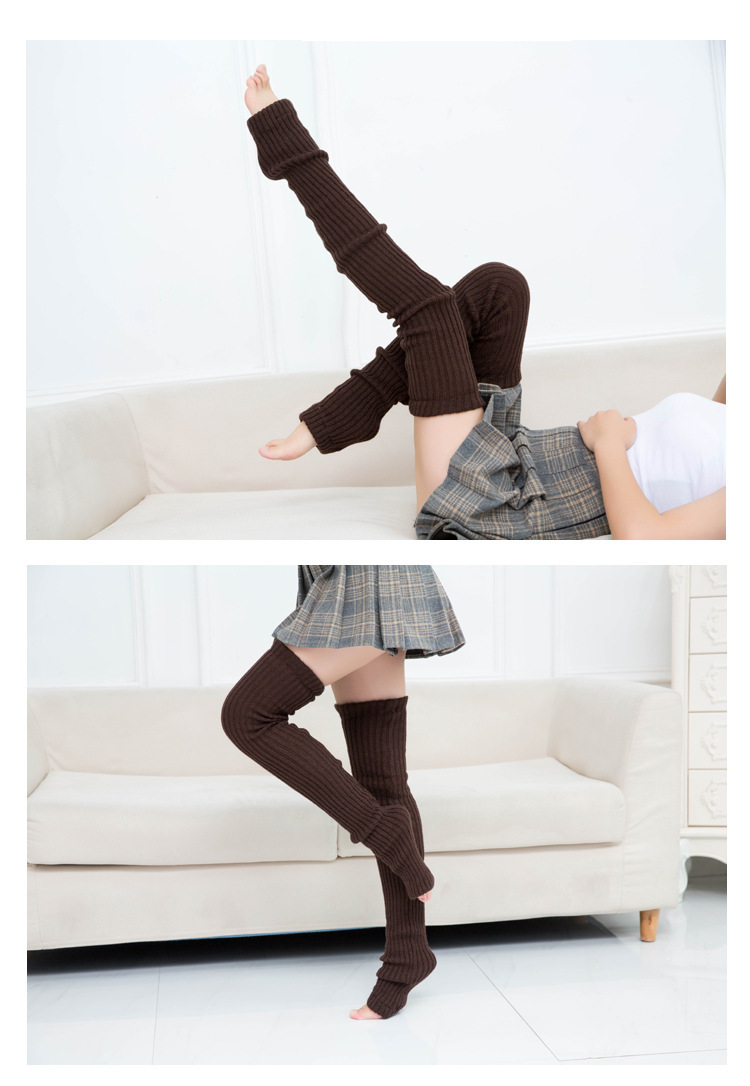 Autunno e inverno lana 80 gamba lunga calza danza JK gamba lunga calza yoga caldo Lolita bellezza gamba pelo pelo calza donna_voghion.com