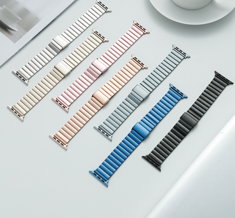 Suitable For Iwatch Strap Metal Stainless Steel Bamboo_voghion.com