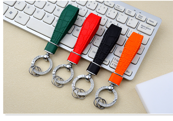 Couple Key Chain Leather Car Key Chain_voghion.com