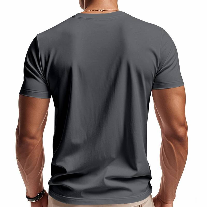 Trendiges, schnelltrocknendes, atmungsaktives, lässiges, sportliches und individuelles T-Shirt mit V-Ausschnitt für Herren im Frühling und Sommer_voghion.com