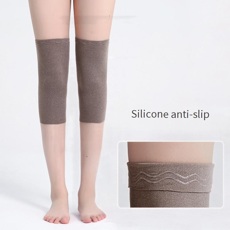 Thermo-Kniewärmer mit rutschfestem Griff – Deluxe-Kniemanschetten mit Fleecefutter für Männer und Frauen – Linderung von Arthritis und kaltem Wetter_voghion.com