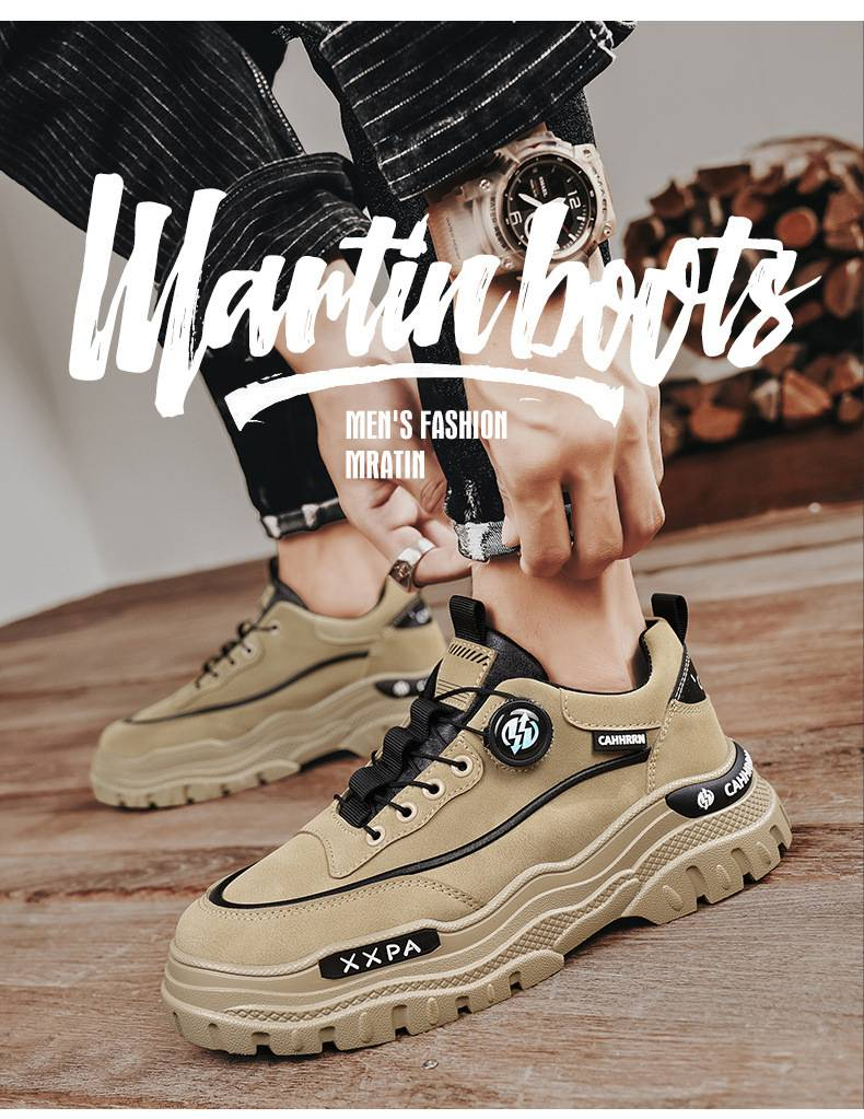 2025 Herfst Lage Werklaarzen Sportschoenen Zachte en Comfortabele Modieuze Casual Schoenen Voor Heren All-matching_voghion.com
