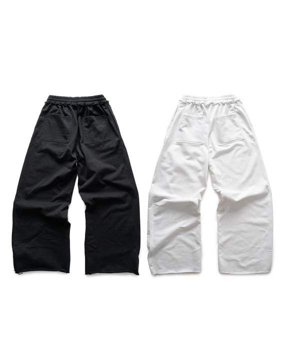 Pantaloni della tuta alla moda da donna/uomo 2026, con elastico in vita, stampa con lacci, larghi e gamba larga_voghion.com