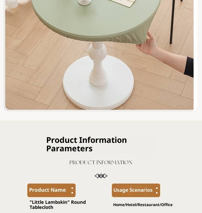 Copertura per tavolo rotondo in PVC di alta qualità: protezione impermeabile, antiscivolo ed elastica per tavolo da pranzo per casa e ristorante, colore moderno e tinta unita._voghion.com