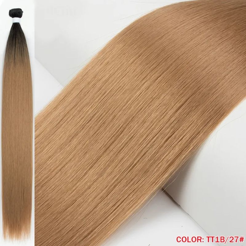 Extension per capelli Parrucche Rebecca parrucca parrucca capelli lisci ultra lunghi fibra chimica capelli tenda parrucche_voghion.com