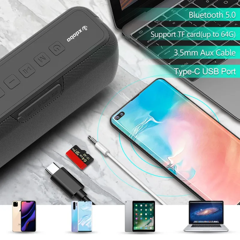 X8 II 60W Portable Bluetooth-Compatible Speakers 6600mAh Bass Sound Box Wireless Waterproof TWS Boombox_voghion.com