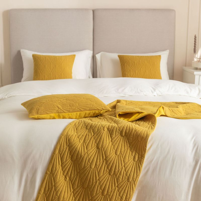 Nueva toalla de cama de terciopelo holandés con patrón de concha súper suave para hotel de alojamiento familiar_voghion.com