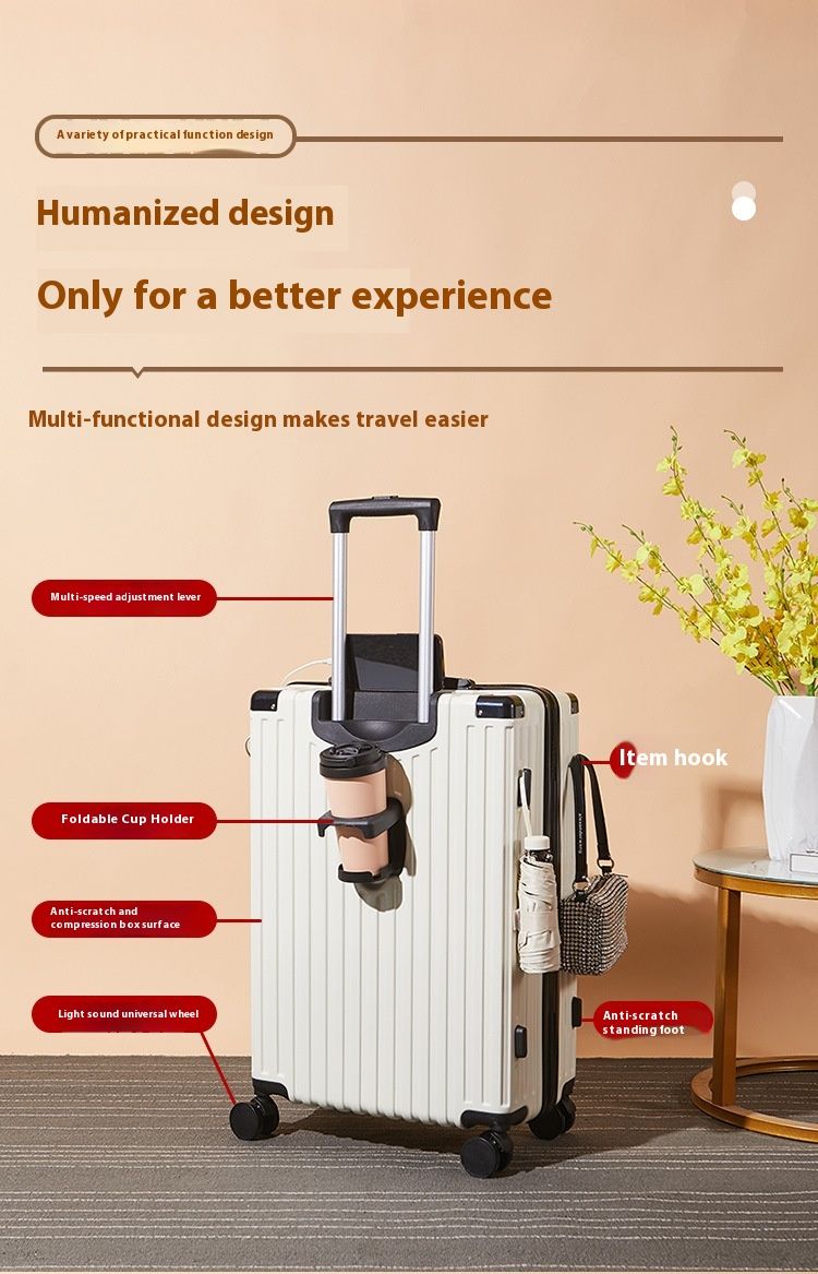 20 valigie ispessite in versione coreana con grande capacità per uomini e donne, trolley per studenti, ruota universale da 26 pollici_voghion.com