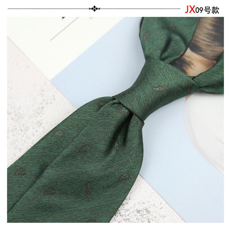 Cravatta da uomo italiana a righe in stile coreano, da 8 cm, annodata a mano, per matrimonio, formale, leggera, di lusso, di alta qualità, con motivo floreale_voghion.com