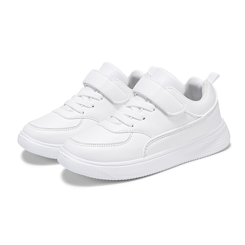 Chaussures pour enfants Chaussures de sport Chaussures pour garçons entièrement noires 10 baskets moyennes et grandes pour enfants Chaussures de course en cuir Chaussures blanches pour filles 12 ans_voghion.com