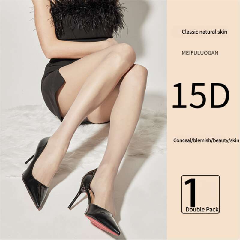 Calze nere da donna primaverili ed estive, anti-unghia in seta, collant ultrasottili color carne, Bare Feeling 0d,_voghion.com