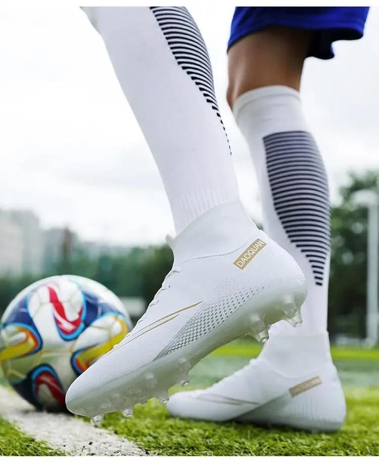 High top lange spikes fußball schuhe männer fußball stiefel große größe 35-47_voghion.com