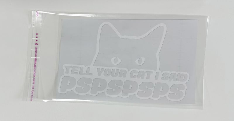 car stickers tell your cat I said PSPSPS decorative body car stickers_voghion.com