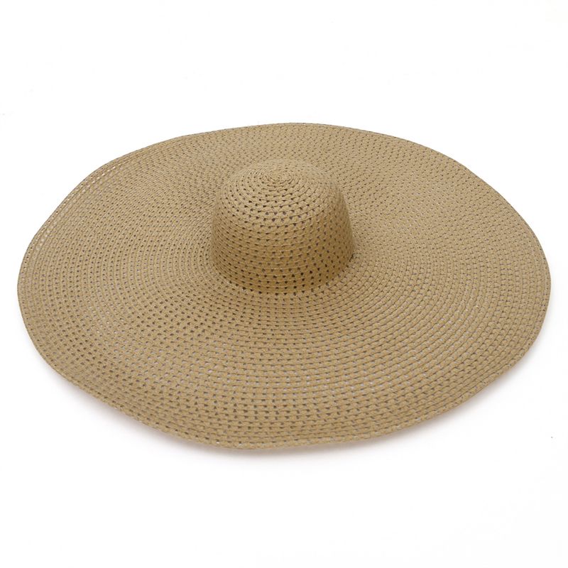 New Arrivals GEMVIE Summer Large Wide Brim Foldable Hats for Women Oversized Sun Shade Travel Straw Lady UV Protection Beach Hat_voghion.com