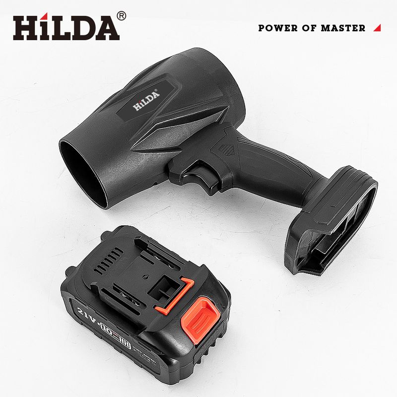 HILDA 1200W Cordless Leaf Blower With Turbo Fan - High Power 3000mAh Battery, 35,000 RPM, Lightweight & Ergonomic_voghion.com
