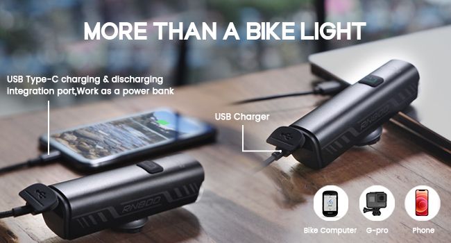 Fahrradlicht, CREE LED, IPX7, 4000 mAh Akku Typ-C Rückwärtsladen, leistungsstarker Fahrradscheinwerfer, kompatibel mit: Mountainbike, Kinder, Straße_voghion.com
