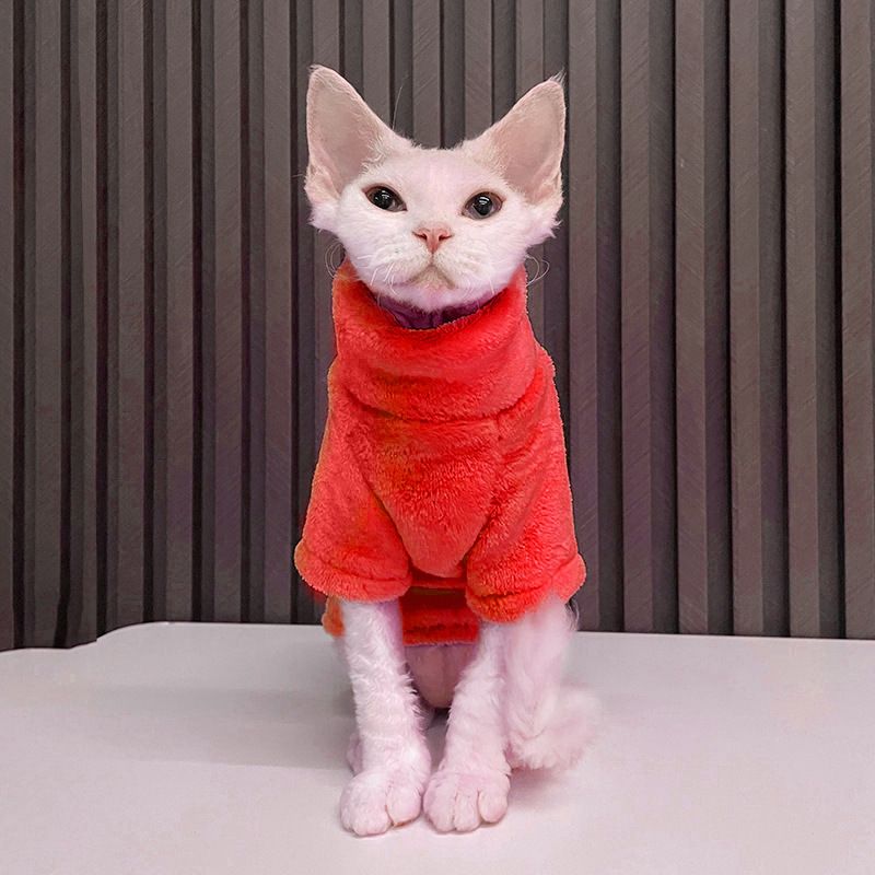 Winter Warm Hairless Small Medium Dogs, Turtleneck, Sweater, Jacket Puppies And Cats, Coat, Clothing For Cats Chihuahua By PawParty Store_voghion.com