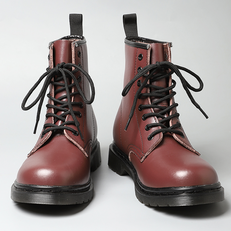 New Classic high-top leather Martin boots, casual board shoes, work clothes, boots, leather boots, fashionable and versatile for men and women_voghion.com