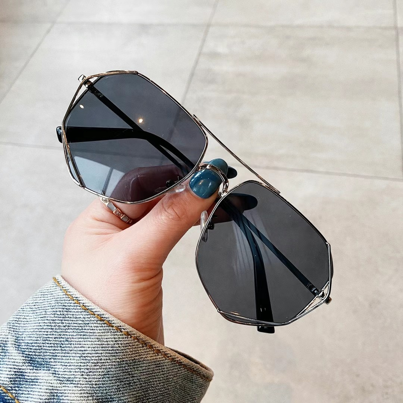 gm aviator 2024 lunettes de soleil polygonales hommes et femmes tendance net rouge grand cadre lunettes de soleil minces lunettes de soleil conduite lunettes de soleil spéciales_voghion.com