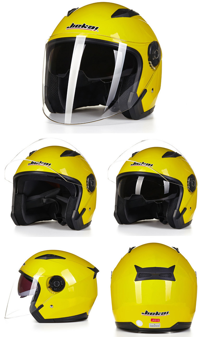 Doppellinsen-Halbhelm für Motorrad, Elektrofahrrad, modischer Vierjahreszeitenhelm_voghion.com