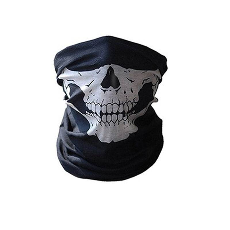 Maschera da ciclismo multifunzionale senza cuciture a 8 colori, sciarpa calda e magica, accessori per Halloween, fascia per capelli con teschio CS_voghion.com