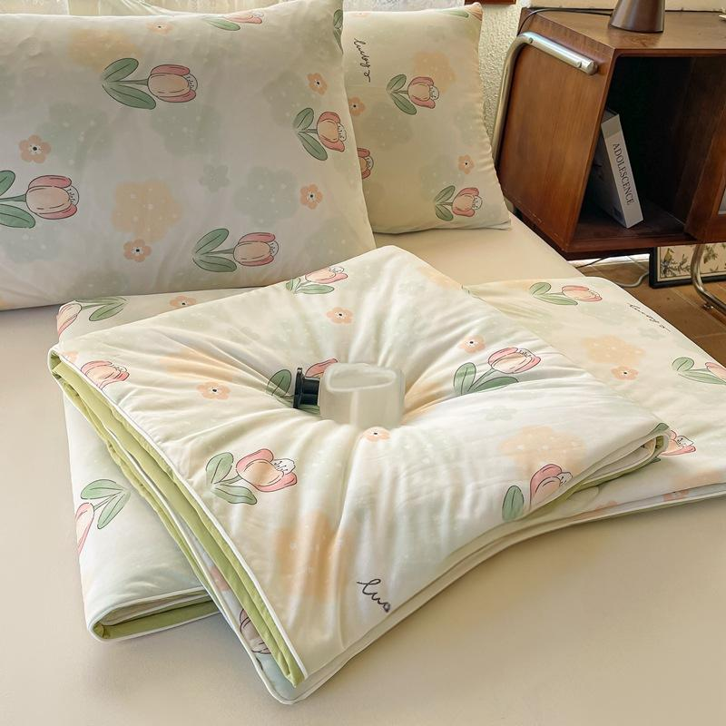 A Type Cool Silk Air Conditioning Quilt Washable Summer Ice Silk Summer Cool Quilt Thin Single Quilt Double Washable Summer Quilt_voghion.com