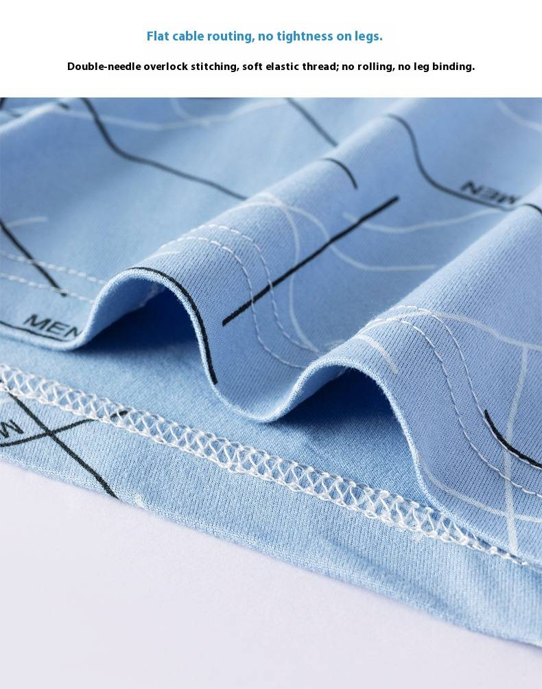 Boxer da uomo traspiranti - Intimo morbido in poliestere a vita media con comoda fascia in vita e strisce alla moda (diversi colori e taglie)_voghion.com