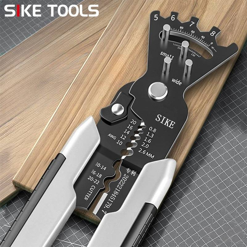 Professional Multi-Function Wire Stripper - Carbon Steel Blade, Crimping & Cutting Tool For Electricians & DIY Enthusiasts_voghion.com