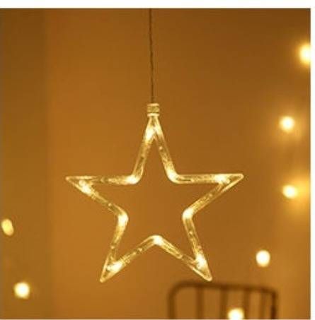 Luces LED navideñas con ventosa para ventanas: renos, muñecos de nieve, Papá Noel, estrellas y más. Ideales para el hogar y la tienda._voghion.com