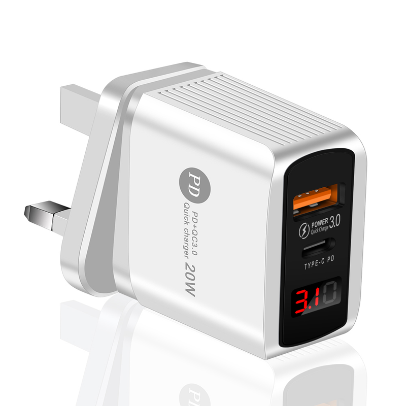 ricarica Caricatore USB Quick PD 20W Universale USB-C Adattatore di ricarica rapida di tipo C adatto per iPhone 12 Pro Max -C_voghion.com