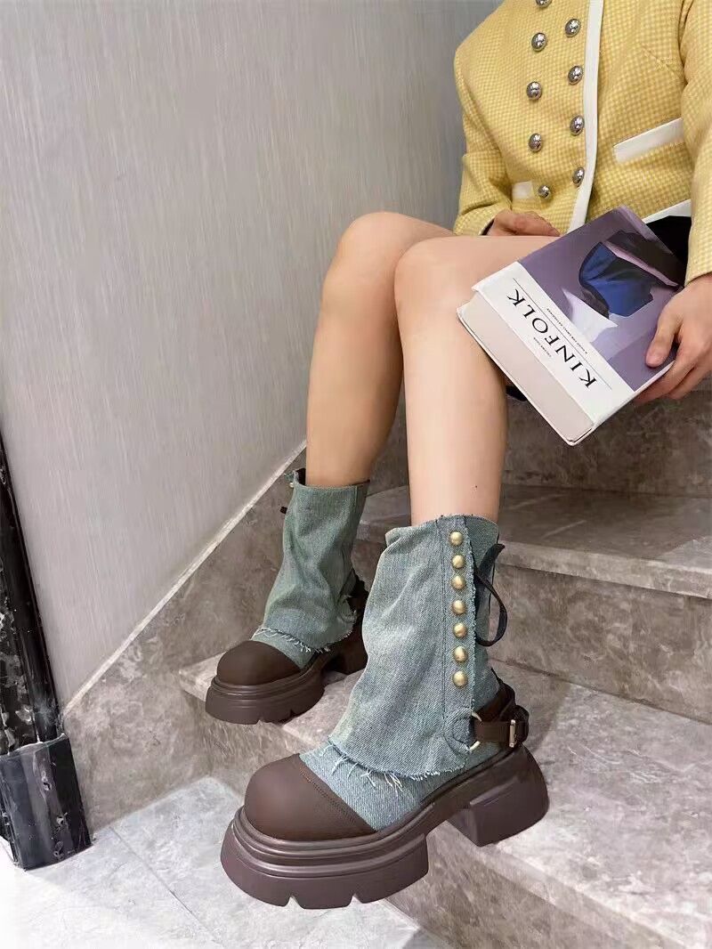 Bottes de cowboy à muffins de niche Bottines tendance_voghion.com