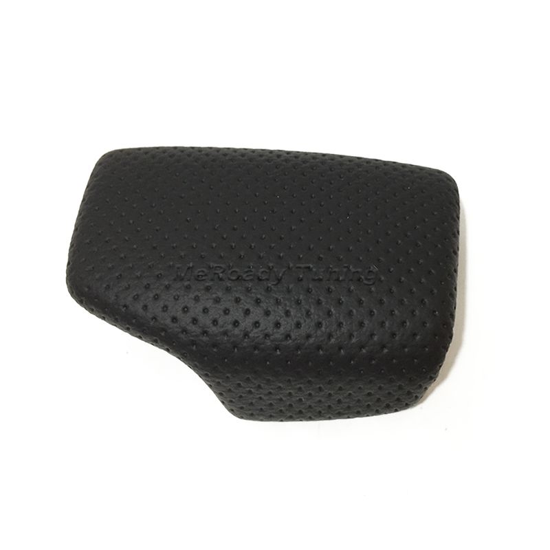 LHD Carbon Fiber Shift Knob Cover auto leather shifter cap for Audi A4 B9 A5 S5 Q5 fy Q7 RS4 RS5 2018 2019 2020 Interior_voghion.com