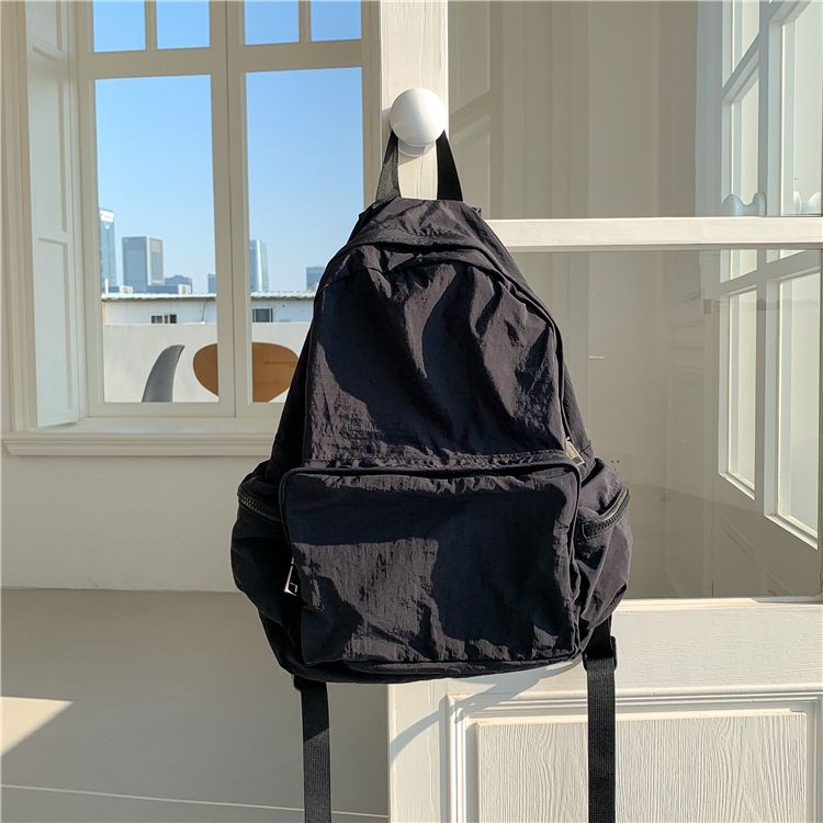 Lightweight, Large-capacity Nylon Backpack For Women, Designed Specifically For Solo Travel Double Shoulder Straps Casual Style_voghion.com
