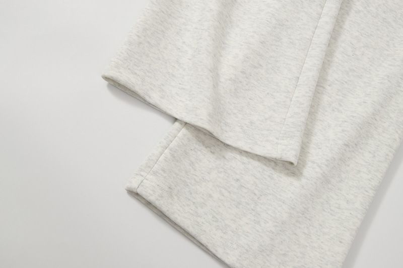 Roupas masculinas Corte Floco de Neve Cinza Terry Versão Anti Pilling Drape Cut Scimitar Calças de Moletom Calças_voghion.com