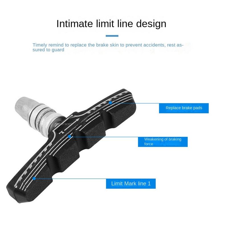 Lot de 2/4/8 plaquettes de frein en V pour vélo de montagne, système de freinage durable en acier inoxydable, accessoires universels pour vélo_voghion.com