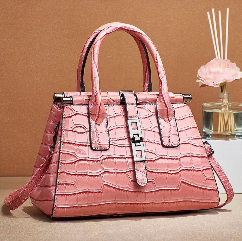 Fashionabla enkel moderväska för kvinnor med stor kapacitet Modehandväska Crossbody-väska_voghion.com