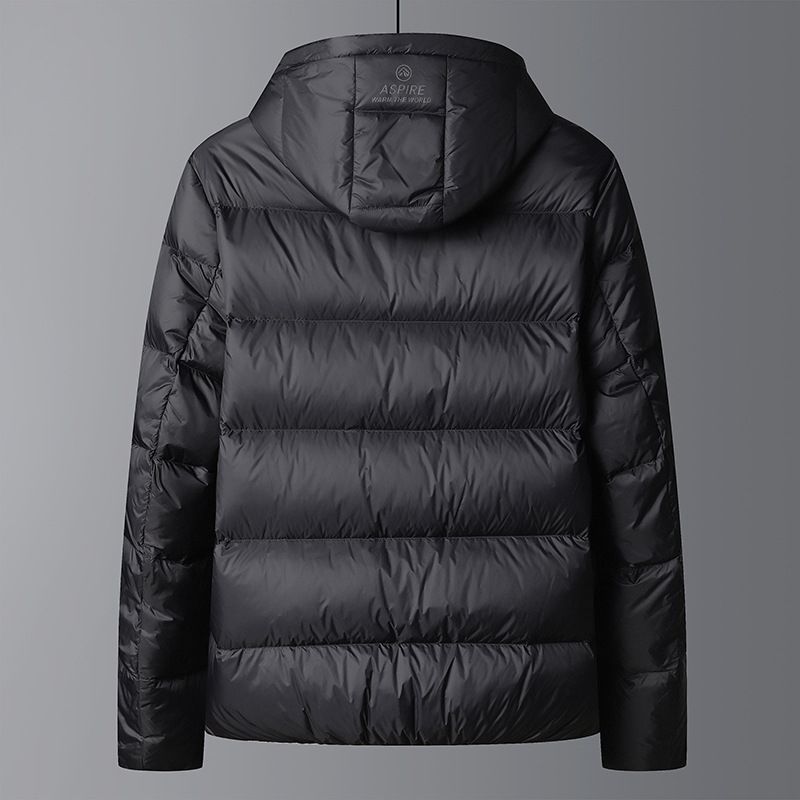 Winer New Simple Versaile Hooded For Men, Thickened, Youh And Middle-aged, Cold-proof, Warm, Trendy Puffer Down_voghion.com