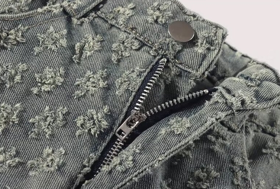 Herretøj Nyt amerikansk denim jakkesæt til mænds alsidige forårs- og efterårsjakke jacquard afslappet trend reversskjorte med brede ben_voghion.com