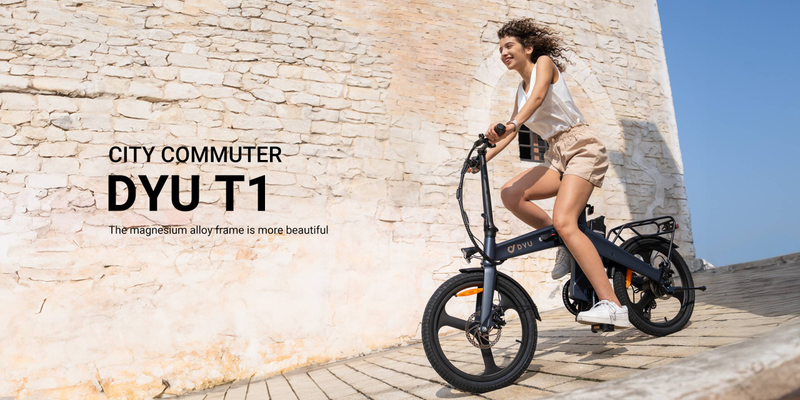 DYU T1 elektrijalgratas 250 W harjadeta mootor 36 v10ah liitium-ioonaku Magneesiumisulamist E-Bike täiskasvanute 20-tolline rehvi kokkupandav elektrijalgratas_voghion.com