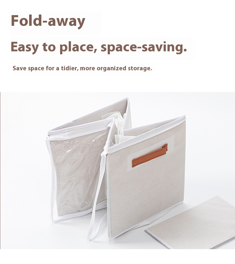 Extra Large Foldable Fabric Shoe Storage Box With Clear Lid & Handles, 12/16/20-Grid Breathable Shoe Organizer, Dust-Proof Closet Solution_voghion.com