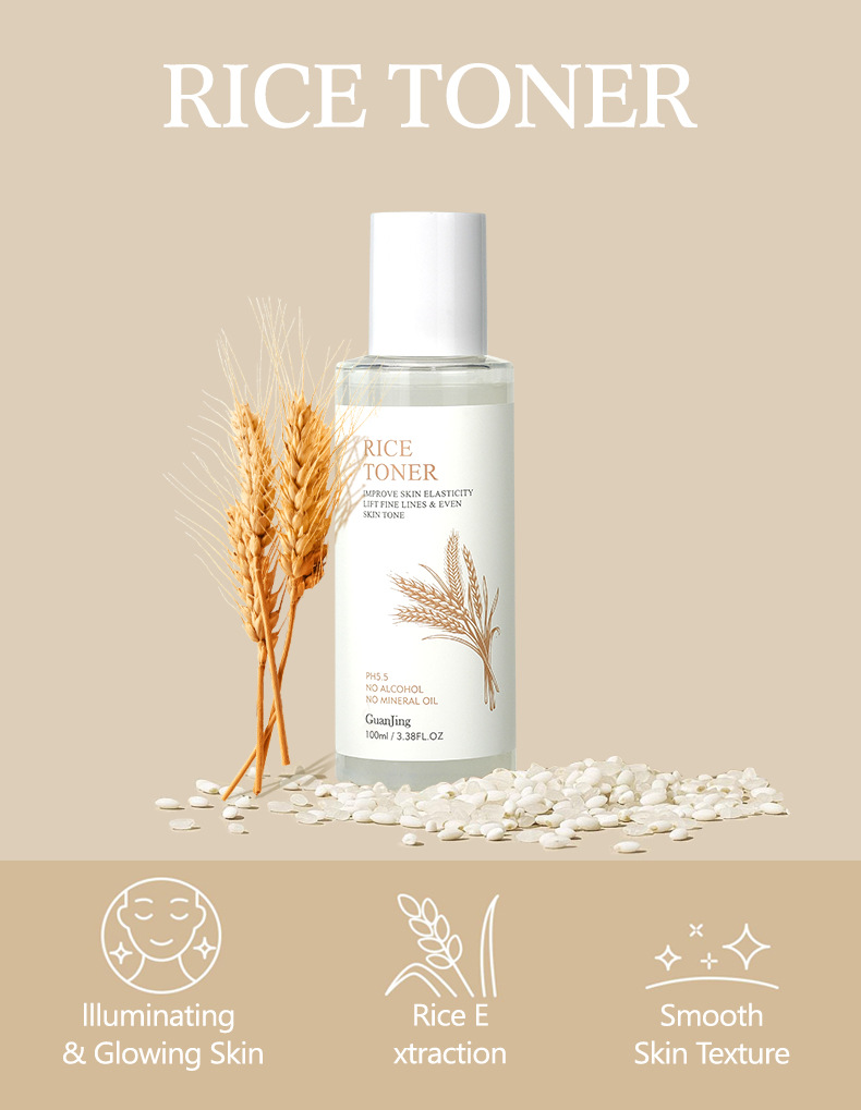 Rice Toner Moisturizes, Brightens, Replenishes Water And Nourishes Sensitive Skin_voghion.com
