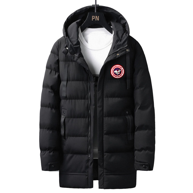 Herren-Parka mit 3D-China-Kartendruck – Übergroßer Wintermantel mit dicker Isolierung, lange Oberbekleidung mit Kapuze_voghion.com