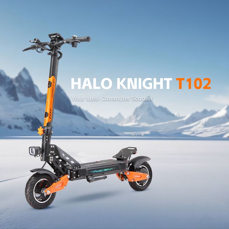 Halo KnightT102 Electric Scooter For Adult 1200W 10'' With 52V 21Ah Battery_voghion.com